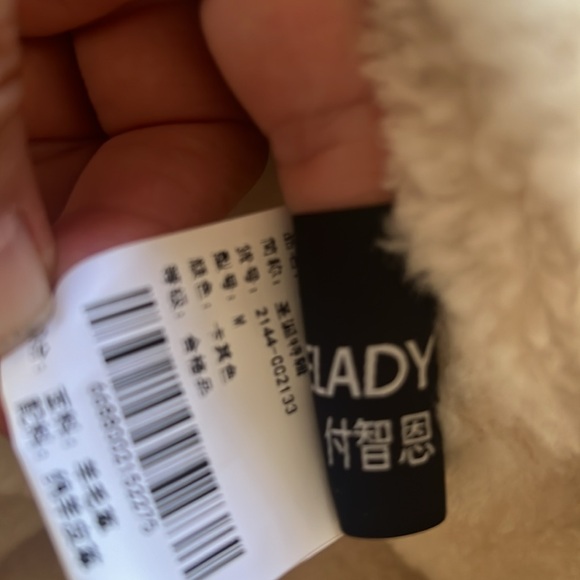 Fire Lady Fur Faux Suede & Fur crop Asymmetrical zip full fur lining & Sleeves - Picture 12 of 17